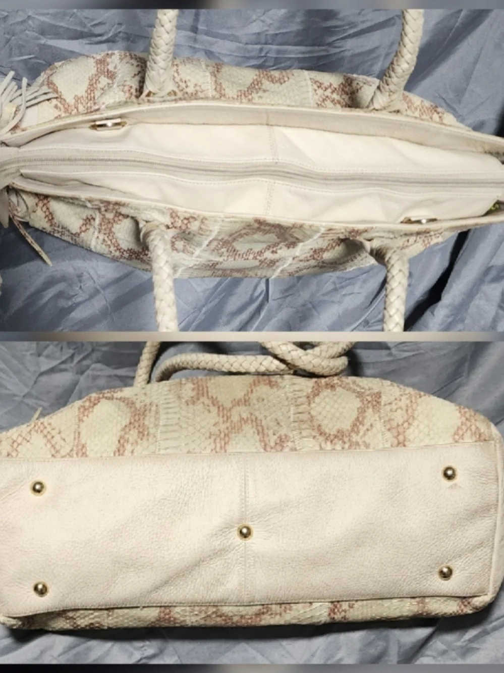 Chi Falchi Limited Edition Snakeskin Leather  Hobo Shoulderbag Purse